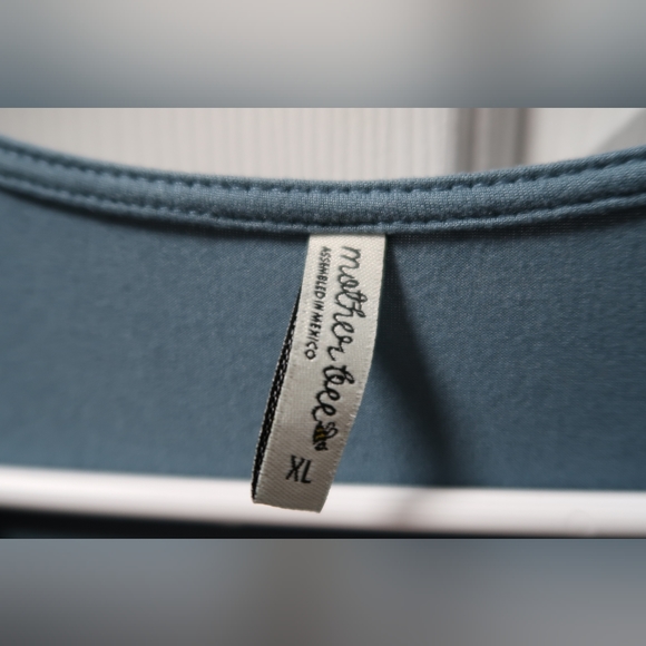 Mother Bee Maternity Maxi Dress Teal SZ XL - Picture 7 of 10